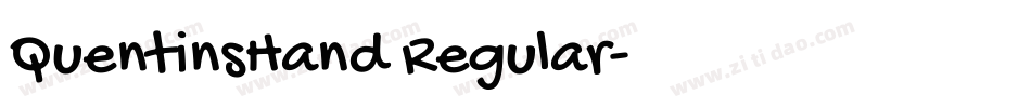 QuentinsHand Regular字体转换